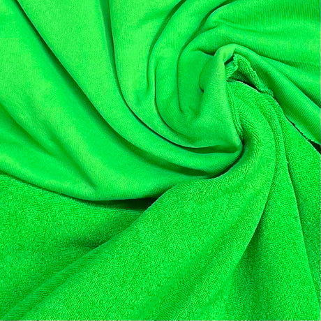 Pound A Metre 3 Metres Premium Lightweight French Terry Jersey- 55" Wide (Green)
