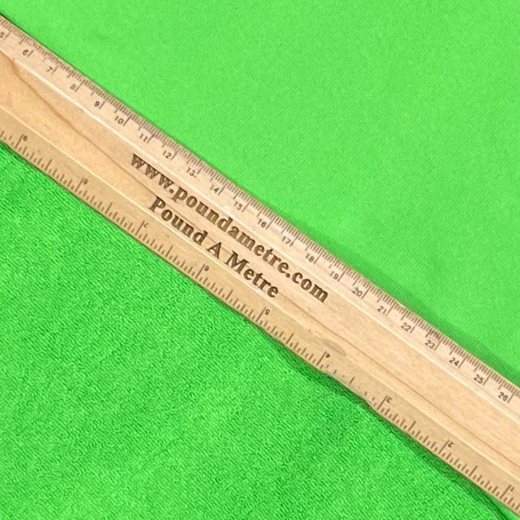 Pound A Metre 3 Metres Premium Lightweight French Terry Jersey- 55" Wide (Green)