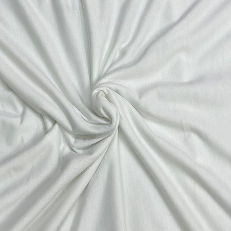 Pound A Metre 3 Metres Premium Lightweight French Terry Jersey- 55" Wide (White)