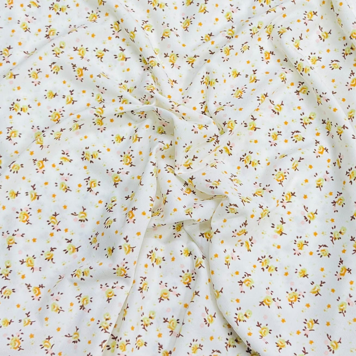 Pound A Metre 3 Metres Premium Lightweight Printed Jersey  – 55" Wide (Daisy)