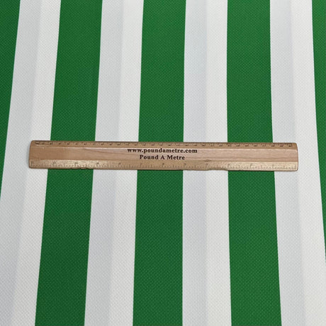 Pound A Metre 3 Metres Premium Lightweight Sports Jersey Fabric – 55" Wide (Green & White)