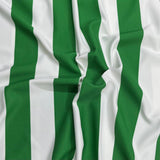 Pound A Metre 3 Metres Premium Lightweight Sports Jersey Fabric – 55" Wide (Green & White)