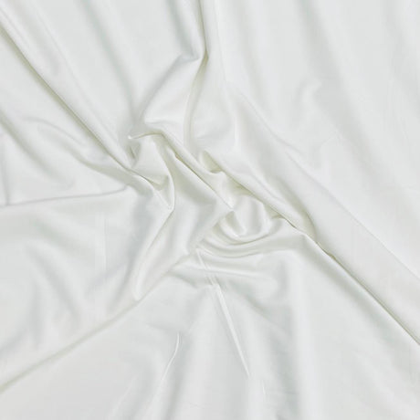Pound A Metre 3 Metres Premium Lightweight Sports Jersey Fabric – 55" Wide (White)