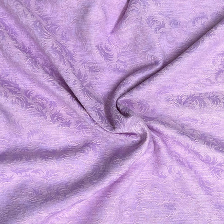 Pound A Metre 3 Metres Premium Linen Look Jacquard Fabric – 55" Wide (Lilac)