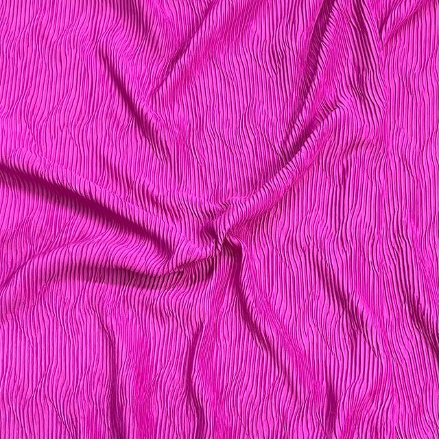 Pound A Metre 3 Metres Premium Luxurious Crinkle Jersey – 55” Wide (Cerise)