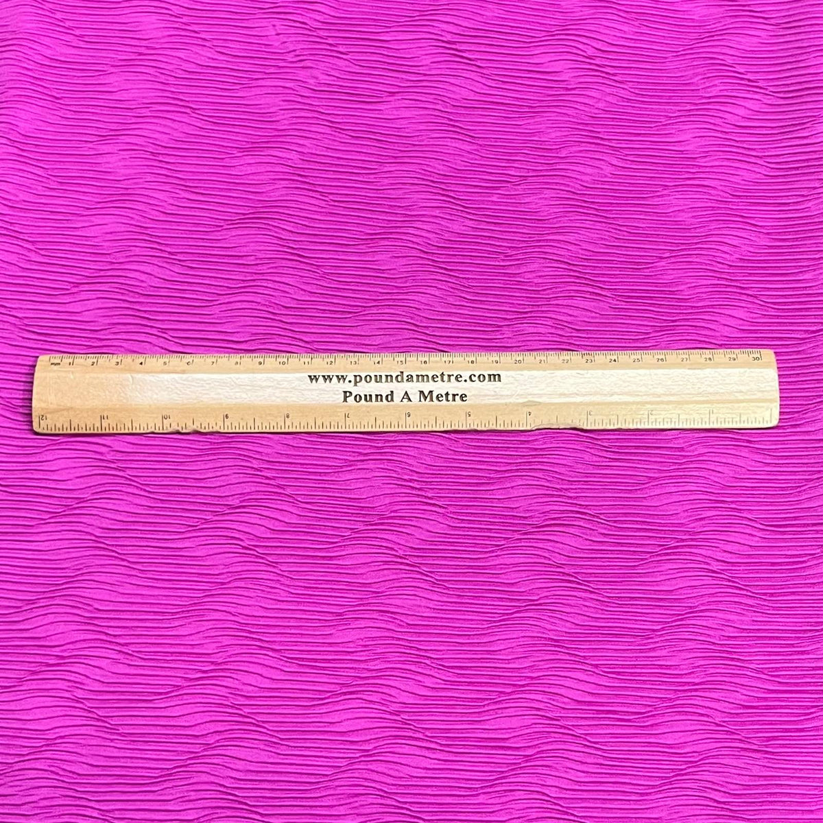 Pound A Metre 3 Metres Premium Luxurious Crinkle Jersey – 55” Wide (Cerise)