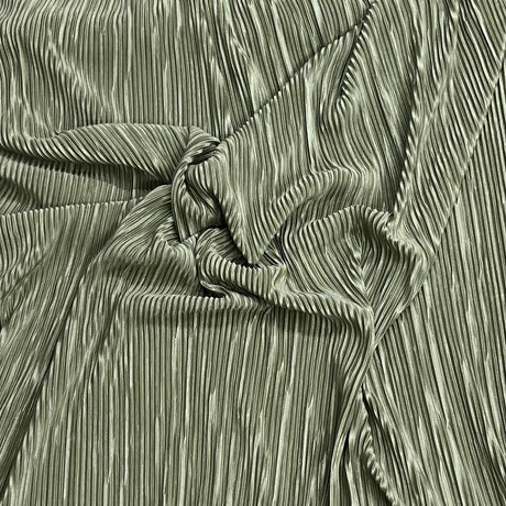 Pound A Metre 3 Metres Premium Luxurious Crinkle Jersey – 55” Wide (Olive)