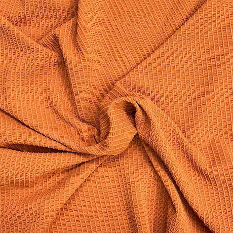 Pound A Metre 3 Metres Premium Luxurious Crinkle Jersey – 55” Wide (Orange)