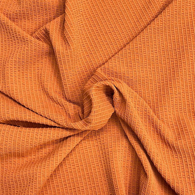 Pound A Metre 3 Metres Premium Luxurious Crinkle Jersey – 55” Wide (Orange)