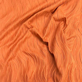 Pound A Metre 3 Metres Premium Luxurious Crinkle Jersey – 55” Wide (Rust)