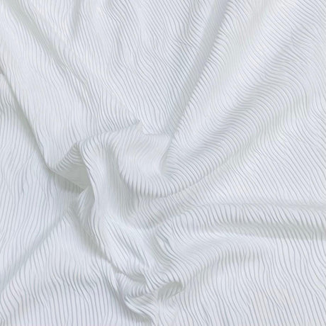 Pound A Metre 3 Metres Premium Luxurious Crinkle Jersey – 55” Wide (White)
