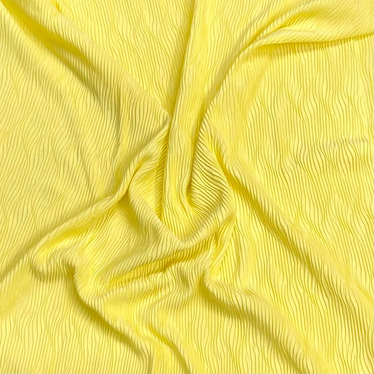 Pound A Metre 3 Metres Premium Luxurious Crinkle Jersey – 55” Wide (Yellow)