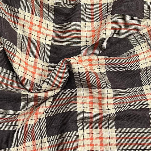 Pound A Metre 3 Metres Premium Poly-Viscose Tartan 60" Wide (Brown)