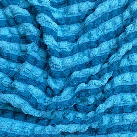 Pound A Metre 3 Metres 3 Metres Premium Popcorn Jersey- 55" Wide (Aqua)