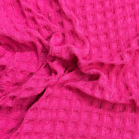 Pound A Metre 3 Metres 3 Metres Premium Popcorn Jersey- 55" Wide (Cerise)