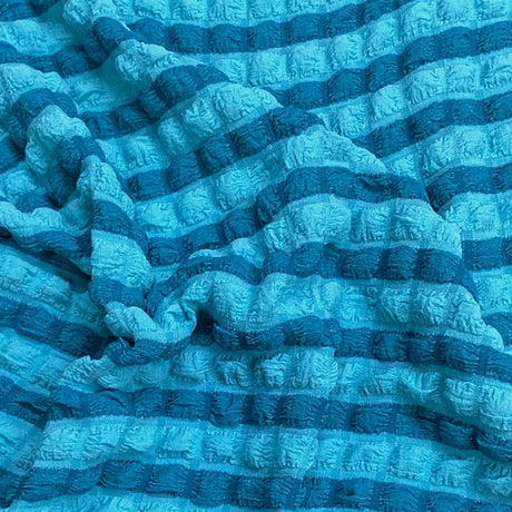 Pound A Metre 3 Metres 3 Metres Premium Popcorn Jersey- 55" Wide (Teal) (EOL)