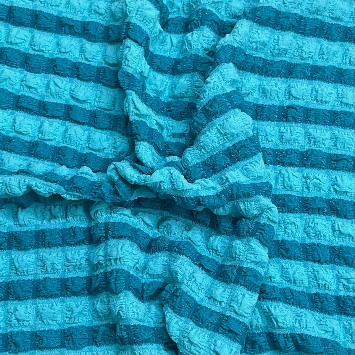 Pound A Metre 3 Metres Premium Popcorn Jersey- 55" Wide (Teal)