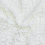 Pound A Metre 3 Metres Premium Popcorn Jersey- 55" Wide (White)