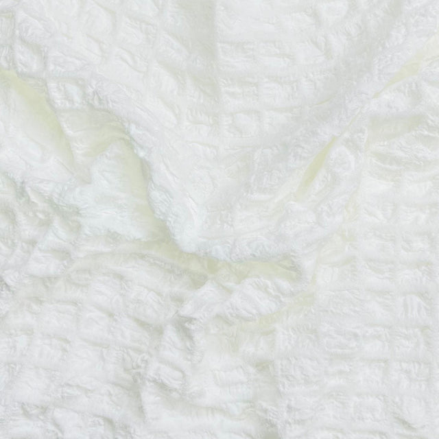 Pound A Metre 3 Metres Premium Popcorn Jersey- 55" Wide (White)