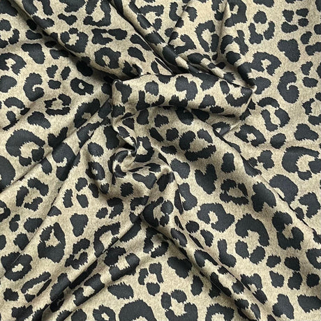 Pound A Metre 3 Metres Premium Printed Cotton Feel Jersey- 55'' Wide -(Cheetah)
