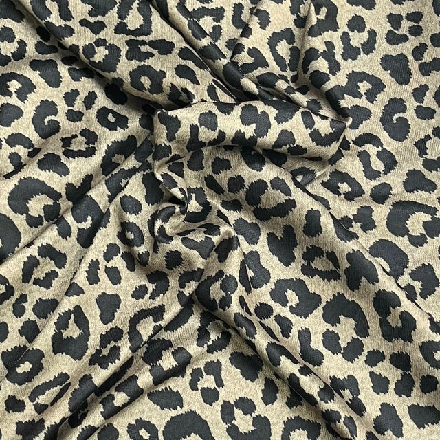 Pound A Metre 3 Metres Premium Printed Cotton Feel Jersey- 55'' Wide -(Cheetah)