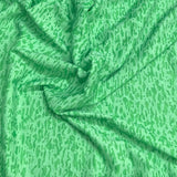 Pound A Metre 3 Metres Premium Printed Cotton Feel Jersey- 55'' Wide -(Green)