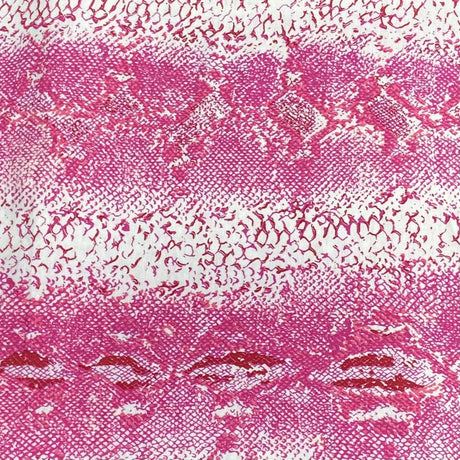 Pound A Metre 3 Metres Premium Printed Cotton Feel Jersey- 55'' Wide -(Pink & White) (EOL)