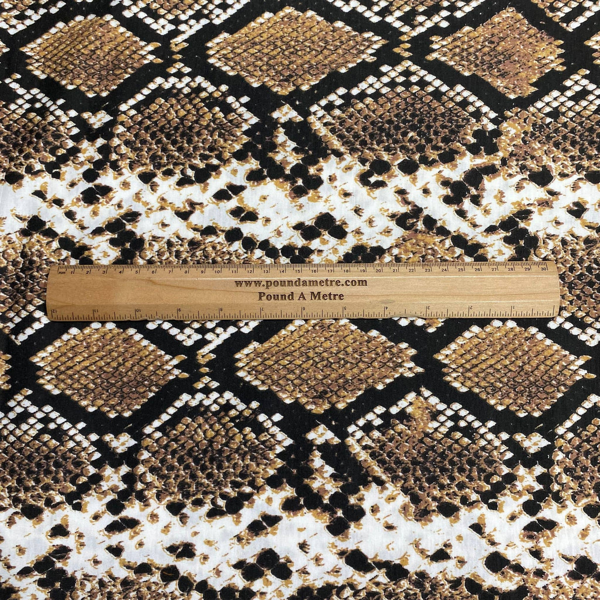 Pound A Metre 3 Metres Premium Printed Cotton Feel Jersey- 55'' Wide -(Snake)