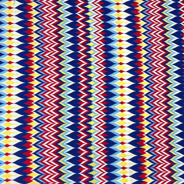 Pound A Metre 3 Metres Premium Printed Cotton Feel Jersey- 55'' Wide -(Zigzag)