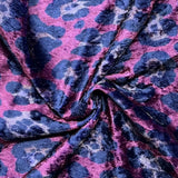 Pound A Metre 3 Metres Premium Printed Spandex Velvet 55" Wide (Maroon)