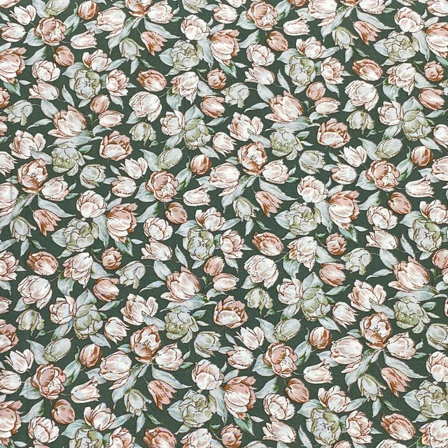 Pound A Metre 3 Metres, Premium Quality, Printed Dressmaking Viscose - 55" Wide (Big Flower)