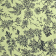 Pound A Metre 3 Metres, Premium Quality, Printed Dressmaking Viscose - 55" Wide (Green & Black)