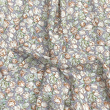 Pound A Metre 3 Metres, Premium Quality, Printed Dressmaking Viscose - 55" Wide (Grey Blossom)