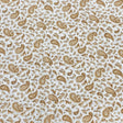 Pound A Metre 3 Metres, Premium Quality, Printed Dressmaking Viscose - 55" Wide (Ivory Paisley)