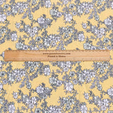 Pound A Metre 3 Metres, Premium Quality, Printed Dressmaking Viscose - 55" Wide (Mustard Flower)
