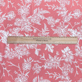 Pound A Metre 3 Metres, Premium Quality, Printed Dressmaking Viscose - 55" Wide (Pink Floral)