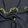 Pound A Metre 3 Metres Premium Sequins On Chiffon Fabric – 45" Wide (Black & Green)