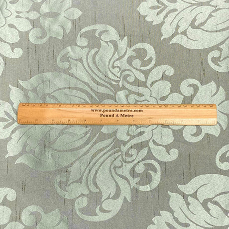 Pound A Metre 3 Metres Premium Silk Satin Jacquard 45 Wide - (Mint)