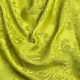 Pound A Metre 3 Metres Premium Silk Satin Jacquard 45 Wide - (Olive)