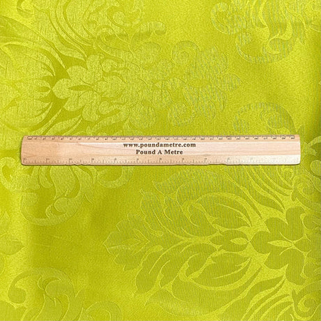 Pound A Metre 3 Metres Premium Silk Satin Jacquard 45 Wide - (Olive)