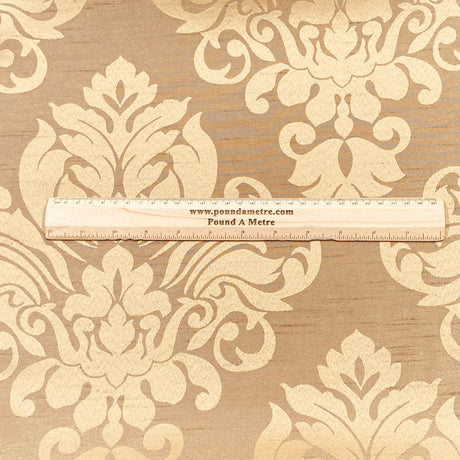 Pound A Metre 3 Metres Premium Silk Satin Jacquard 45 Wide - (Wood)