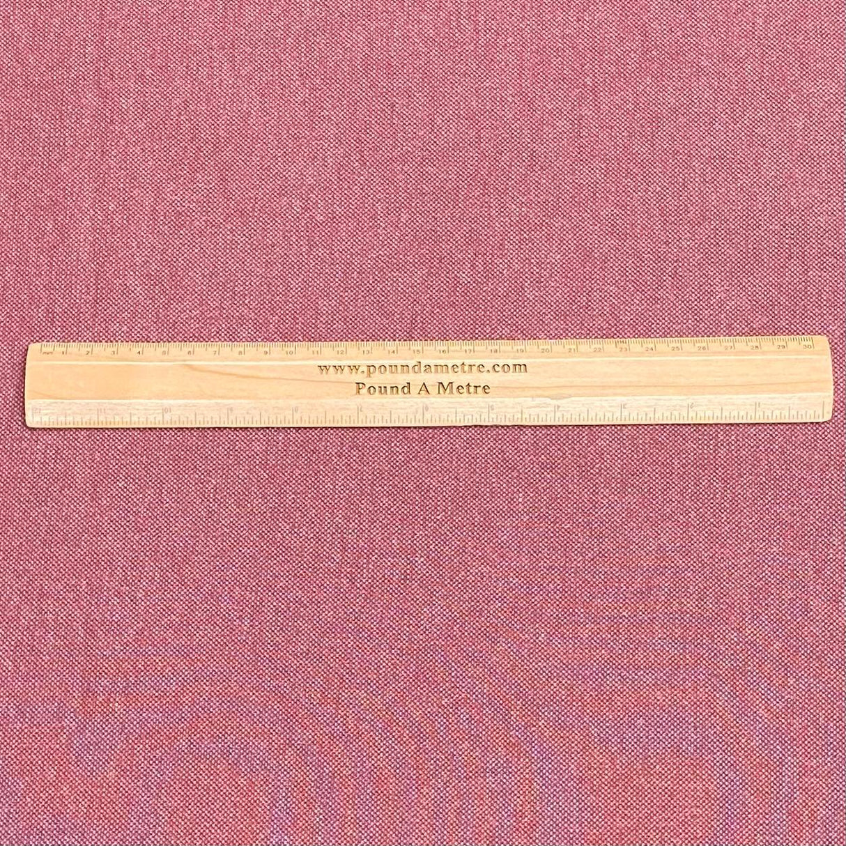 Pound A Metre 3 Metres 3 Metres Premium Soft Denim Look Jersey - 55" Wide (Maroon)