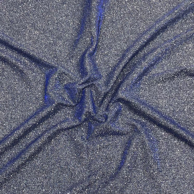 Pound A Metre 3 Metres 3 Metres, Premium Sparkle Glitter Stretch Moonlight 55’ Wide (Blue)