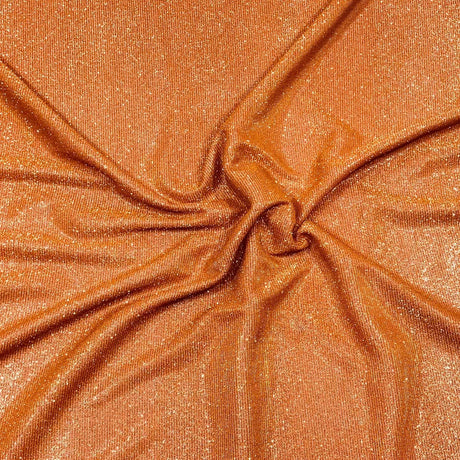Pound A Metre 3 Metres, Premium Sparkle Glitter Stretch Moonlight 55’ Wide (Orange)