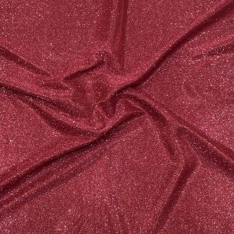 Pound A Metre 3 Metres, Premium Sparkle Glitter Stretch Moonlight 55’ Wide (Red)