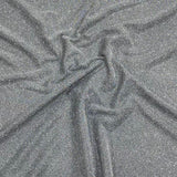 Pound A Metre 3 Metres 3 Metres, Premium Sparkle Glitter Stretch Moonlight 55’ Wide (Silver)