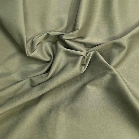 Pound A Metre 3 Metres Premium Stretch Cotton Bengaline Fabric – 45" Wide (Khaki)