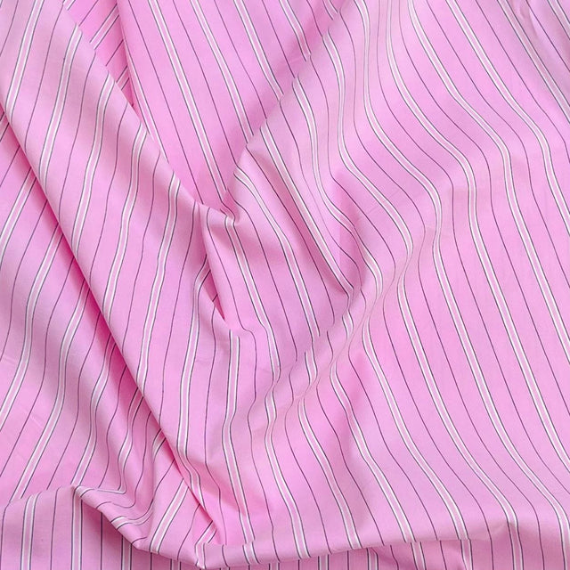 Pound A Metre 3 Metres Premium Stretch Cotton Bengaline Fabric – 55" Wide (Pink)