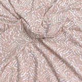 Pound A Metre 3 Metres Premium Summer Printed Jersey Fabric – 55" Wide (Brown)