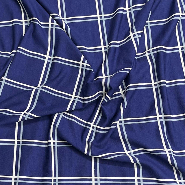 Pound A Metre 3 Metres Premium Summer Printed Jersey Fabric – 55" Wide (Checks)